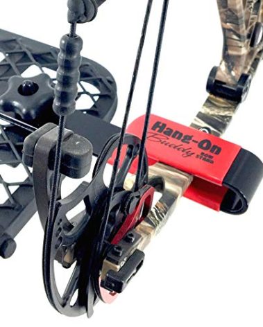 My Bow Buddy Regular Hang-On Buddy Tree Stand Bow Holder | Steel Bow Holder for Tree Stand with Rubber Grip | Works as a Compound or Crossbow Stand | Bow Holder Archery Stand with Quick Attach Knobs