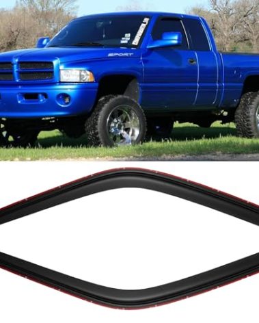 in-Channel Window Rain Guards for 1994-2001 Dodge Ram 1500, Vent Visors Shades Wind Deflectors for 94-02 Ram 2500 3500