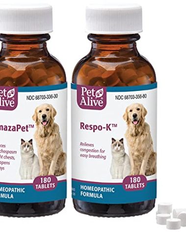 PetAlive Breathe Easy ComboPack for Pets - for Relief of Wheezing, Chest Discomfort, Colds and Respiratory Irritation
