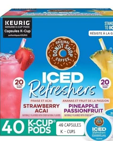 The Original Donut Shop Iced Refreshers, Variety Pack, 40 ct.