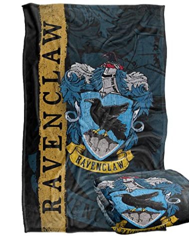 Harry Potter Blanket, 36"x58" Harry Potter House Crest Ravenclaw Silky Touch Super Soft Throw Blanket