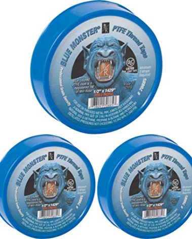 Millrose Blue 70885 Monster PTFE Pipe Thread Sealant Tape, 1/2-Inch x 1429-Inches, 3 Count