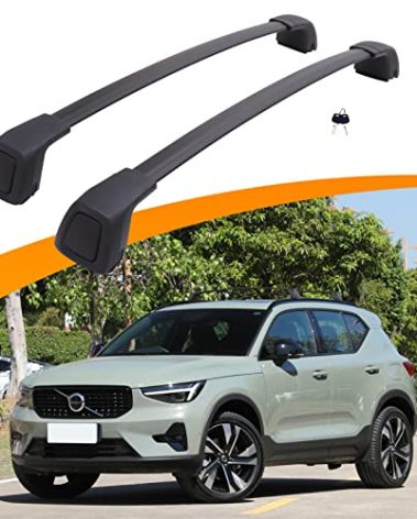 Snailfly Upgraded Roof Rack Cross Bars Fit for Volvo XC40 2018-2025 Lockable Quiet Crossbars Cargo Accessories