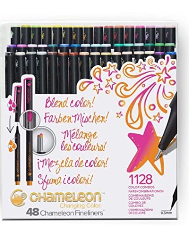 Chameleon, Fineliner Pens, Coloring/Drawing Markers - Brilliant Colors, Set of 48