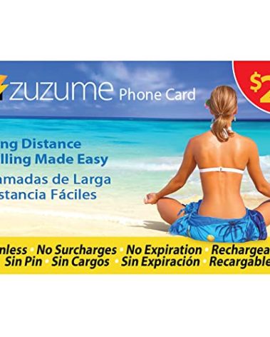 Zuzume Prepaid Phone Calling Cards for Cheap International Long Distance Calls. Choose 5,10,20, or 50 USD Values.
