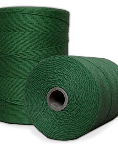 100% Cotton Loom Warp Thread (Green), 8/4 Warp Yarn (800 Yards), Perfect for Weaving: Carpet, Tapestry, Rug, Blanket or Pattern - Warping Thread for Any Loom