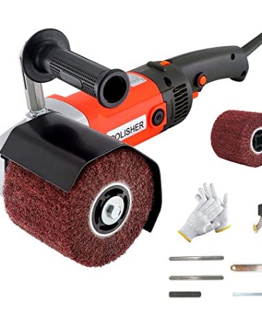 HaTur Electric Burnishing Polishing Machine, 1400W 8 Variable Speed Surface Conditioning Tool, Electric Sander Polisher Burnishing Tool with 2 Polishing Wheel for Metal, Stainless Steel