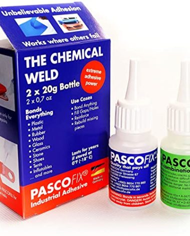 PASCOFIX Super Strong Cyanoacrylate Super Glue for Metal, Plastic, Ceramic, Wood, Rubber, Stone - White, 1.4 Ounce, 41.4 ml, Waterproof, Easy to Use, Car Repairs, Dashboard, Auto Body, Shoe Repairs