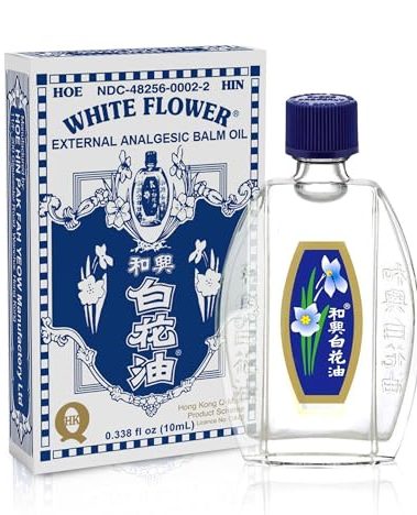 White Flower External Analgesic Balm Oil 10ml/ 0.338fl Oz., Authentic US Import (1 Pack)