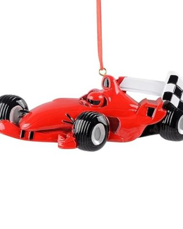 Personalized Race Car Ornament 2025, Red Race Cars Christmas Tree Ornament Artisanal Customized Keepsake Decoration,Wheels Ornaments,Sports Cars Keepsake, Cool,Fun Racing Car Ornaments for Kid's Tree