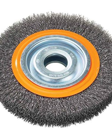 Walter 13B040 Stringer Bead Wheel Brush - 4 in. Orange Abrasive Wheel Brush
