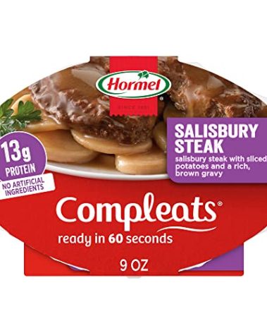 HORMEL COMPLEATS Salisbury Steak Microwave Tray, 9 oz. (6 Pack)