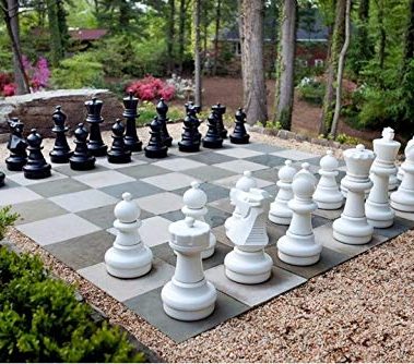 MegaChess Giant Chess Set Game with 25" Tall King - A Large Chess Set Yard Game for Families Looking for Outdoor Jumbo Games - 32 Large Pieces Made from Durable HDPE (Board Not Included)