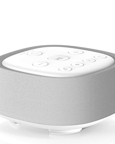 Rechargeable White Noise Machine with 28 Smoothing Sounds, Portable Sound Machine for Baby Kids Adult Sleeping, Auto-Off Timer, 32 levles of Volume Noise Machine Therapy for Home, Office, Travel