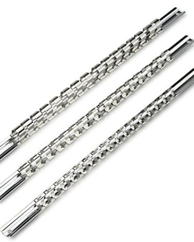 Neiko 03969A Socket Holder Rail, 3 Piece Organizer Set | 1/4, 3/8 and 1/2-Inch Drive