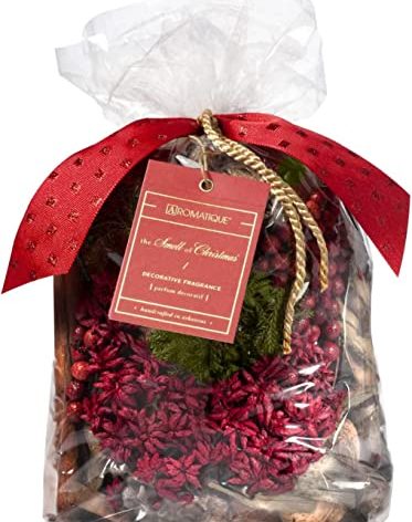 Aromatique The Smell of Christmas Potpourri Bag - Decorative Home Fragrance, Perfect Winter Decoration Long Lasting Room Sachet Botanicals Catchall Bowl Filler Decor Xmas Centerpiece 8oz