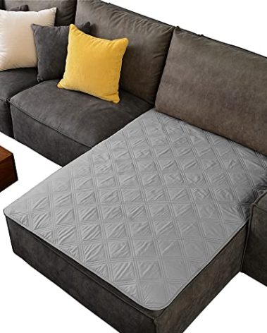 Ameritex Waterproof Dog Bed Cover Pet Blanket with Anti-Slip Back for Furniture Bed Couch Sofa (40x50 Inch (Pack of 1), Lightgrey)