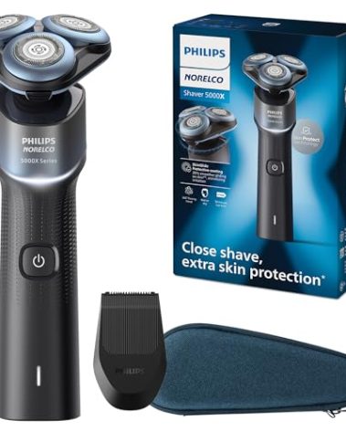 Philips Norelco Shaver 5000X, Rechargeable Wet & Dry Shaver with Precision Trimmer and Storage Pouch, X5006/85
