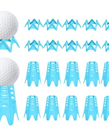 Ruyshu Golf Simulator Tees for Mat, Plastic Indoor Golf Tees for Winter Turf and Driving Range (Blue)