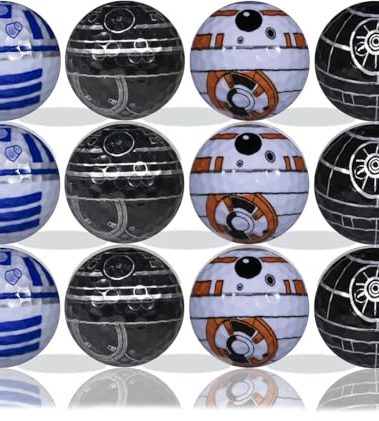 Death Star R2-D2 BB8 BB9E Golf Balls 12 pk