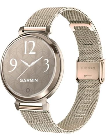 CUNUJIX Watch Bands Compatible with Garmin Lily 2 / Lily 2 Active, Metal Mesh Stainless Steel Replacement Band Strap for Garmin Lily 2 Women