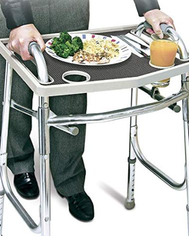 North American Wellness Walker Tray with Non-Slip Grip Mat