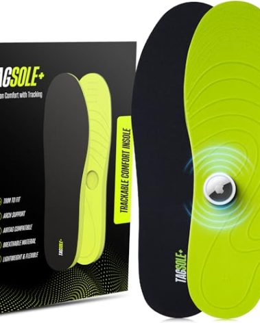 TagSole+ AirTag Shoe Insole - Comfortable & Secure AirTag Shoe Insert for Safety | Airtag Shoe Insole Kids, Elderly & Special Needs – Airtag Hidden Accessory (24-28cm / 9.45-11.0“)