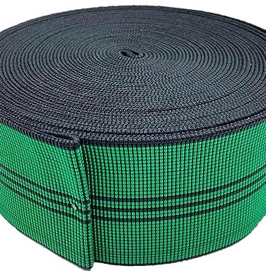 Upholstery Webbing Band Replacement for Chair, Couch, Sofa, 2ins × 32ft Roll, Upholstery Seater Repair Material, Elastic, Latex, Stretchy Webbing Belt/Strap for Lawn Chair
