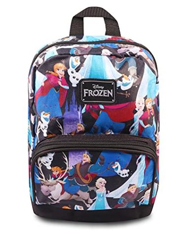 Fast Forward New York Disney Frozen Mini Backpack for Women -- Canvas Disney Frozen Backpack Purse Shoulder Bag for Adults, Teens