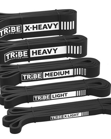 Long Resistance Bands for Working Out Men and Women - Set of 5 Pull-Up Bands, Pull Up Assistance Bands - Workout Bands Resistance for Men - Stretch Bands for Exercise Bands Resistance Bands Set