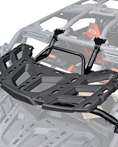 KATIMOTO Pivoting Rear Rack Kit with Gas Strut for Can Am Maverick X3 MAX 2017-2025 Accessories, Spare Tire Cargo Luggage Support Cooler LinQ Pivoting Rear Rack Replace OEM #715002881,715003439