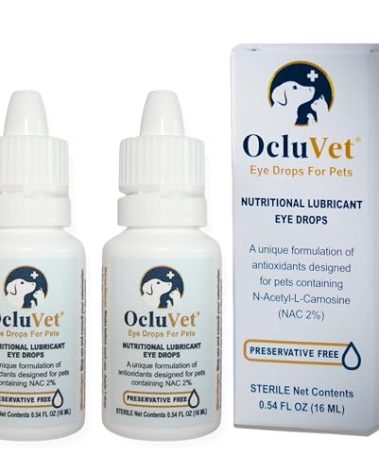 Eye Drops for Pets | Clinically Studied Antioxidants for Pets | Made in The USA | Includes 2% N-Acetyl-L-Carnosine (NAC) | 16mL - 2 Pack