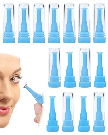 10 Pieces Hard Contact Lens Remover Tool for RGP and Scleral Lenses - Plunger Suction Cup (Blue)