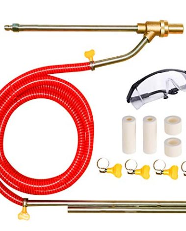 Selkie Pressure Washer Sandblasting Kit - Wet Abrasive Sandblaster Attachment, with Replacement Nozzle Tips,Protect Glasses, 1/4 Inch Quick Disconnect, 5000 PSI