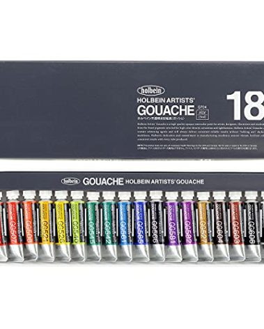 Holbein Artist Gouache Set G703 : 18 x 5ml tubes