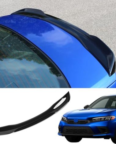 Maxzina Spoiler Wing Compatible with 2022-2025 2026 Honda Civic Sedan Spoiler Trunk Rear Spoiler Wing Lip for Honda Civic Sedan Accessories (Glossy Black)