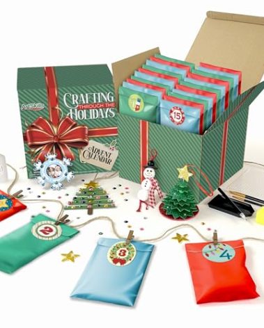ArtSkills 25 Day Christmas Craft Advent Calendar 2025, Crafting Through the Holidays Arts & Crafts Advent Calendar for Kids