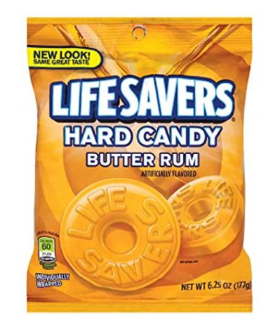 Lifesavers Butter Rum Hard Candy Bag, 6.25 ounce