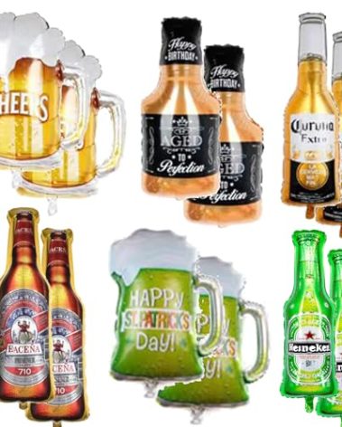 12pac Beer Balloons,Beer party decorations,beer birthday decorations,tequila balloons,alcohol balloons…