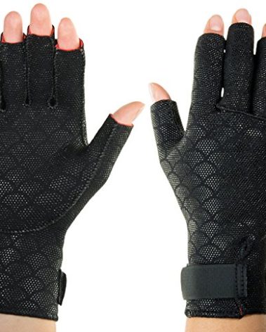 Thermoskin Premium Arthritic Gloves, XX-Large, Black – Pair of Compression Gloves for Arthritis Pain Relief in Fingers and Hands