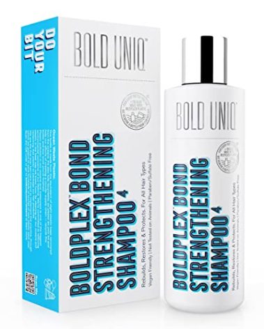 BoldPlex 4 Bond Strengthening Protein Shampoo for Dry Damaged hair - Hydrating Formula for Curly, Dry, Colored, Frizzy, Broken or Bleached Hair Types. Cruelty-free & Vegan