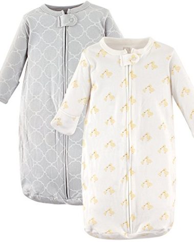 Hudson Baby Unisex Baby Cotton Long-Sleeve Wearable Sleeping Bag, Sack, Blanket, Duck, 3-9 Months