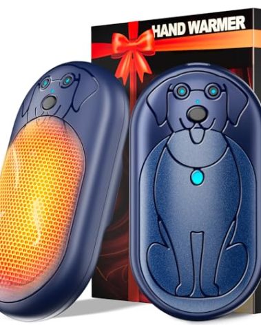 Electric Hand Warmers Rechargeable 2 Pack, 3000Mah*2 Portable Hand Warmer Battery Operated, Fun & Practical & Useful Gifts for Men Chrismas, Outdoor Camping Gifts, Hunting Accessories and Gear