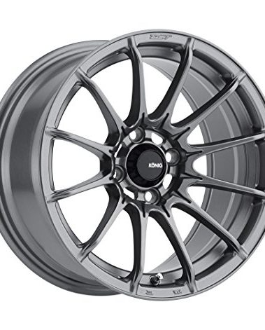 Konig DIAL IN Matte Grey Wheel with Painted Finish (15 x 7. inches /4 x 100 mm, 35 mm Offset)