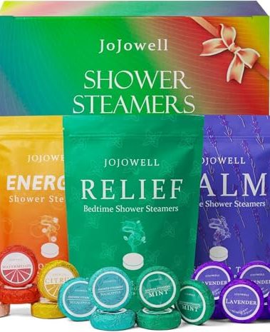 JoJowell Shower Steamers Aromatherapy - 18 Pack Birthday Gifts for Women, Self Care, Valentines Day Gifts for Her Him Women Men Mom Wife Teens, Galentines Gift Set Relaxation Home SPA