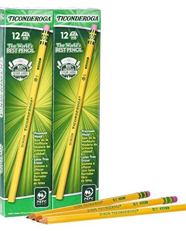 TICONDEROGA Woodcase Pencils 2 Boxes of 96, 192 Pencils Total (13872SP)