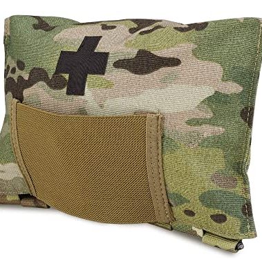 KRYDEX Tactical Blow Out Kit Bag Medical Pouch First Aid Bag IFAK Pouch with MOLLE and Belt Loop (MC)