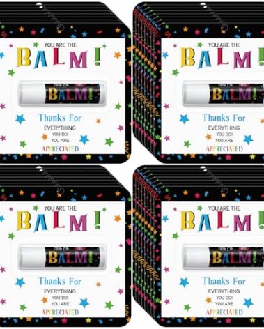 Sacubee 30 Pack Employee Appreciation Gifts Bulk Lip Balms, Thank You Gift for Staff Team Teachers Volunteers, You’re the Balm Mini Lip Balm for Office Events and Appreciation Favors(Honey Flavor)