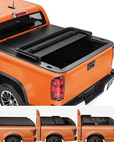 TIPTOP Soft Tri-Fold Tonneau Cover Truck Bed for 2015-2026 Chevy Colorado/GMC Canyon 5.2ft Bed (61.7") | TPX3 |