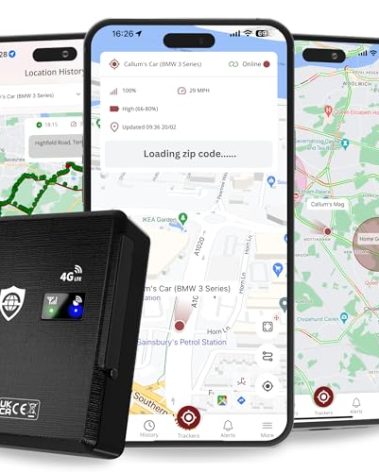SafeTag Mag 4G – Rechargeable Magnetic 4G LTE GPS Tracker, Car, Van, Motorbike, Caravan, etc. 34-195 Countries, 90 Day Standby, Real Time Tracking and Alerts, 7 Day Free Trial+SIM Included, UK Company